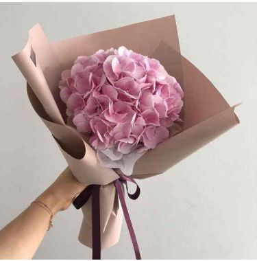 Букет з рожевою гортензією Літня красуня