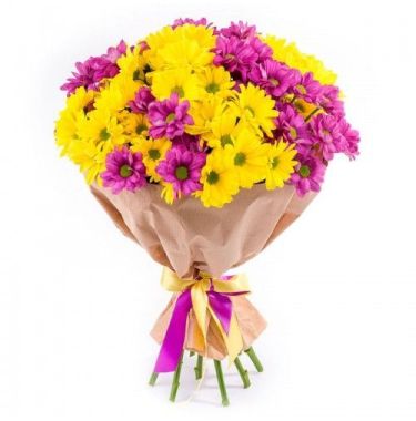 Букет із хризантем "Щасливий"