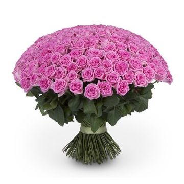 Букет з 201 рожевої троянди