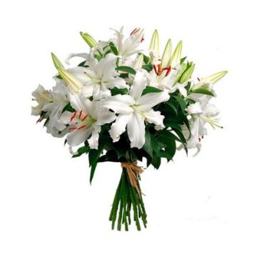 Букет из 9 лилий "Французская корона"