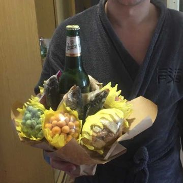 Чоловічий букет з пивом та снеками Чоловіча романтика