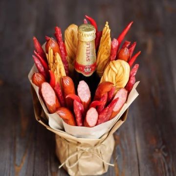 Чоловічий букет з пивом і закускою Футбольний вечір