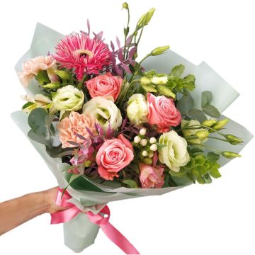 Букет з гербер та альстромерій &quot;Джонаголд&quot;