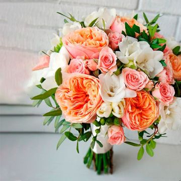 Букет нареченої "Персик"