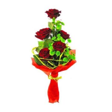 Букет з троянд та хризантем "Таємний шанувальник"