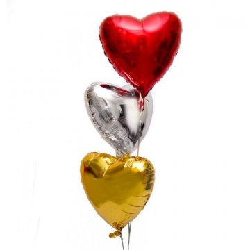 Повітряна куля "Фольговане серце"