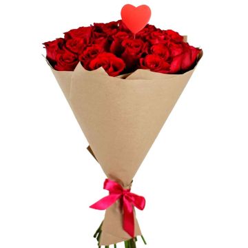 Стильний букет з 25 троянд Валентино