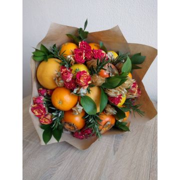 Фруктовий букет з хурмою та кумкватом - Зима-хурма