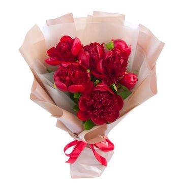 Красные пионы Мария