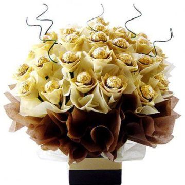 Букет из конфет Ferrero Rocher &quot;Шоколадный фонтан&quot;