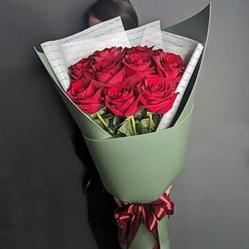 Букет из 9 голландских роз